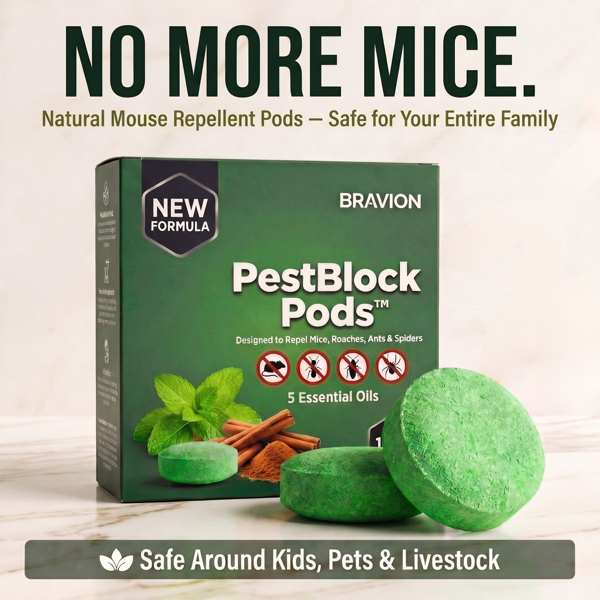 PestBlock Pods™ — Natural Mice Repellent