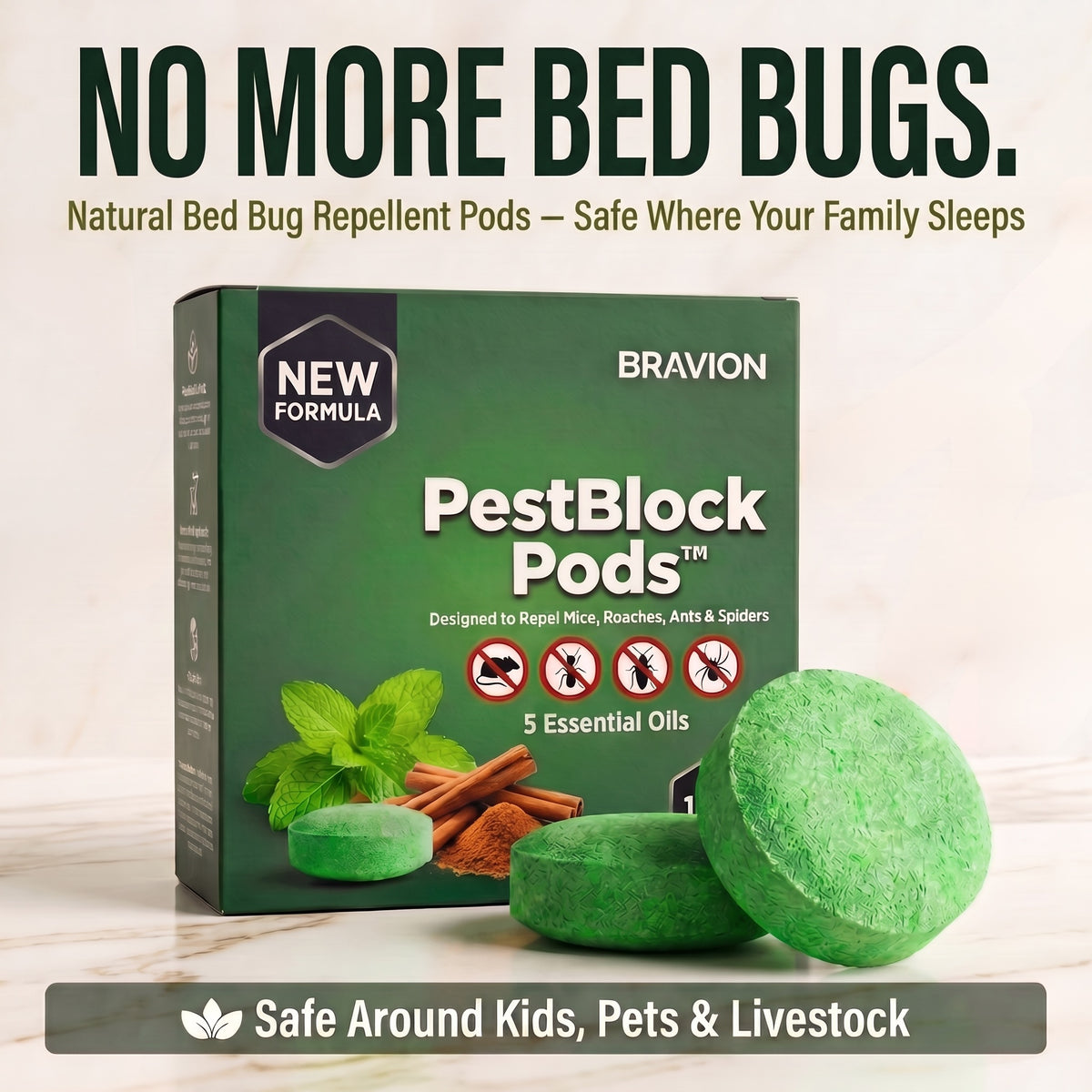 PestBlock Pods™ — Natural Bedbugs Repellent